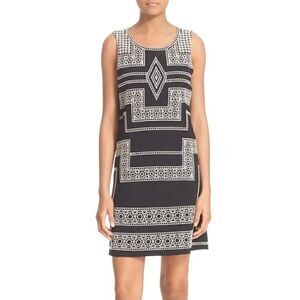 Parker Ashton Sleeveless Embroidered Shift Dress